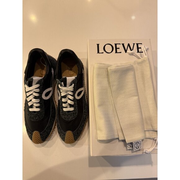 Lowe Men's Flow Runner Sneakers - Charcoal (Worn Twice inside) - Picture 1 of 7